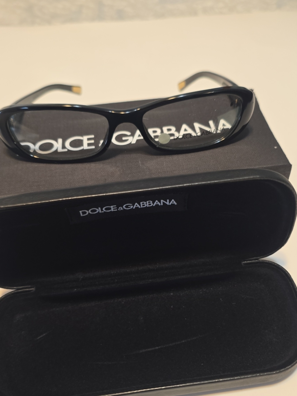 Dolce & Gabbana Black Eyeglasses Case Included